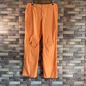 Vintage 90’s Unisex Small Bright Orange Polyester Old Navy  Cargo Pants